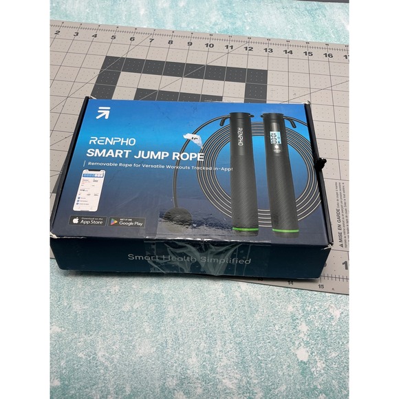 RENPHO Black Jump Rope with Digital Counter - Picture 2 of 4